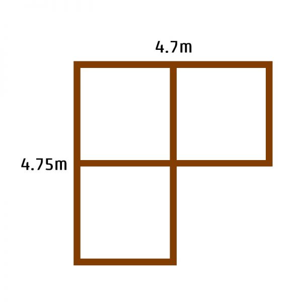 Swift Deck Complete Corner Decking Kit 4.75m x 4.7m