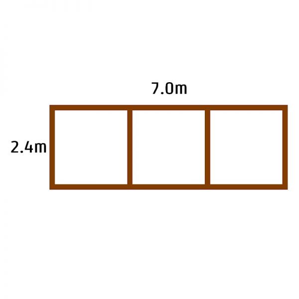 Swift Deck Complete Decking Kit 2.4m x 7.0m