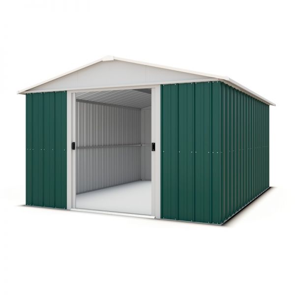 Yardmaster 1013GEYZ Metal Shed with Floor Support Frame 2.85 x 3.87m