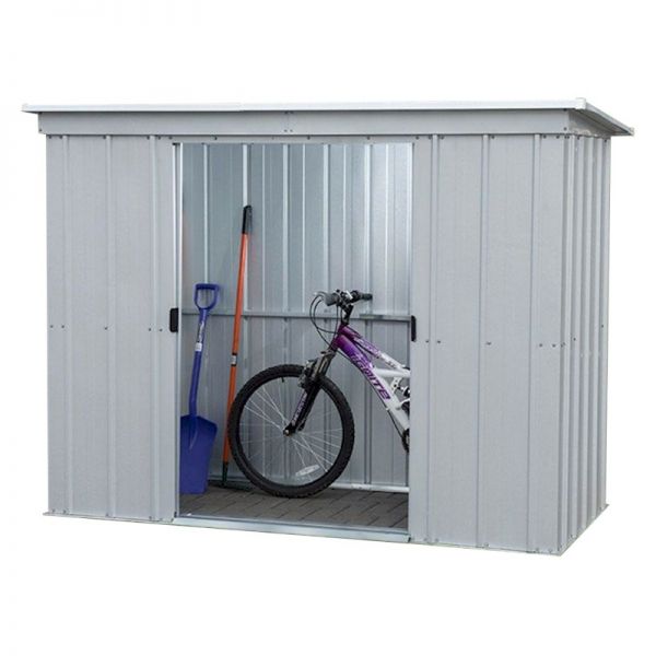 Yardmaster 104PZ Pent Metal Shed with Floor Support Frame 2.84 x 1.04m