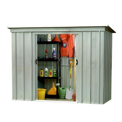 Yardmaster 64PZ Pent Metal Shed with Floor Support Frame 1.84 x 1.04m