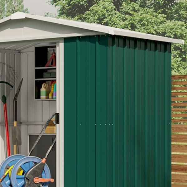 Yardmaster 65GEYZ Metal Shed with Floor Support Frame 1.86 x 1.25m