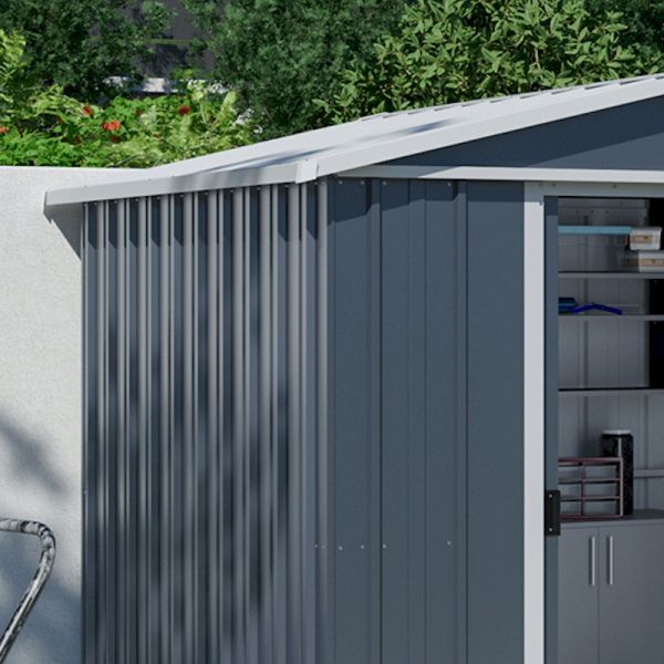 Yardmaster Castleton 67AEYZ Metal Shed with Floor Support Frame 1.86 x 2.07m