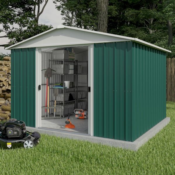 Yardmaster Emerald Deluxe 1010GEYZ Metal Shed 2.85 x 2.85m