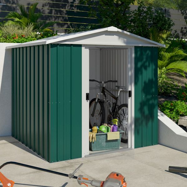 Yardmaster Emerald Deluxe 67GEYZ Metal Shed 1.86 x 2.07m - One Garden