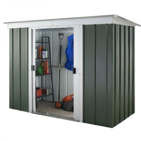 Yardmaster Emerald Pent 104GPZ Metal Shed with Floor Support Frame 2.84 x 1.04m