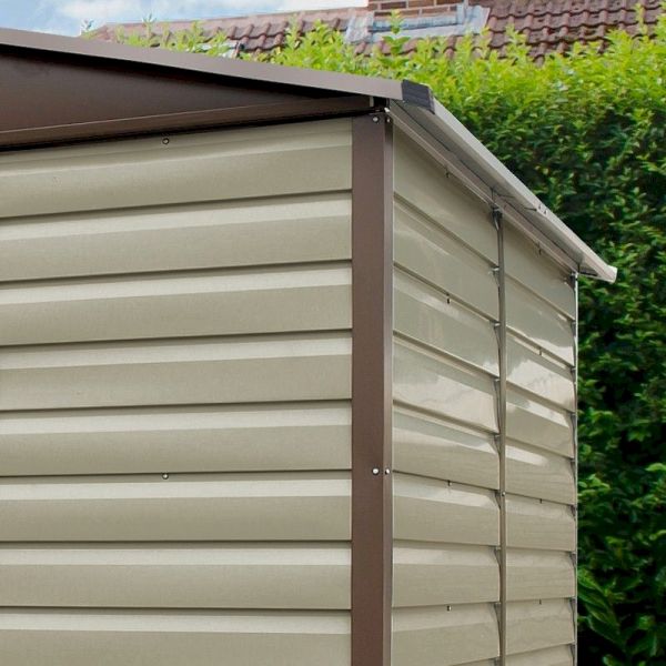 Yardmaster Shiplap 1012TBSL Metal Shed with Floor Support Frame 2.85 x 3.67m