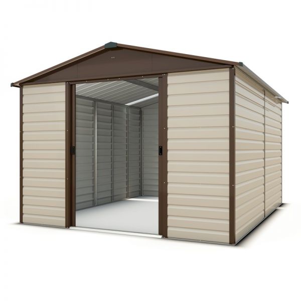 Yardmaster Shiplap 1012TBSL Metal Shed with Floor Support Frame 2.85 x 3.67m