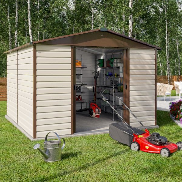 Yardmaster Shiplap 1012TBSL Metal Shed 2.85 x 3.67m