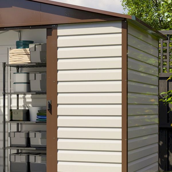 Yardmaster Shiplap 106TBSL Metal Shed with Floor Support Frame 2.85 x 1.86m