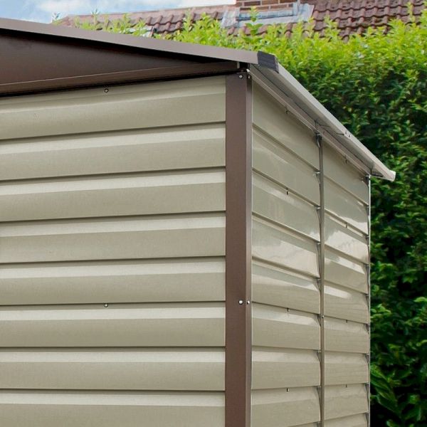 Yardmaster Shiplap 108TBSL Metal Shed with Floor Support Frame 2.85 x 2.26m