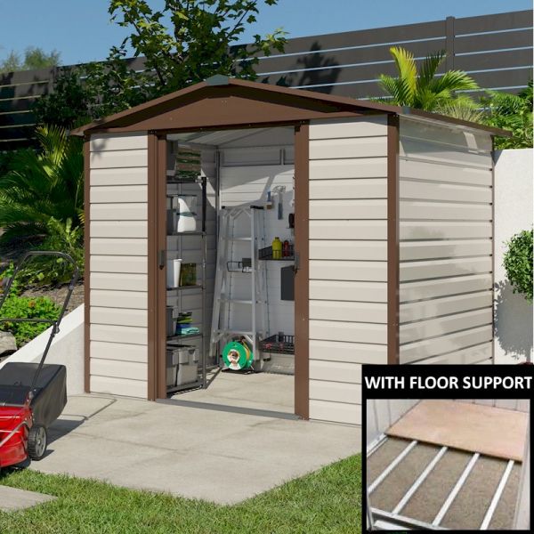 Yardmaster Shiplap 86TBSL Metal Shed with Floor Support Frame 2.26 x 1.86m