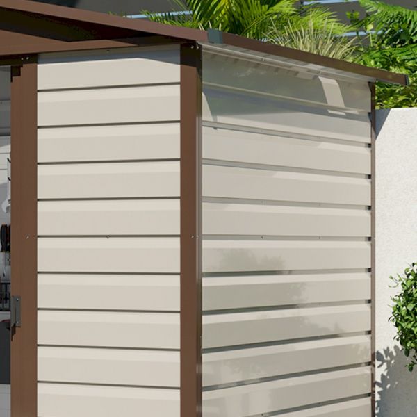 Yardmaster Shiplap 86TBSL Metal Shed with Floor Support Frame 2.26 x 1.86m