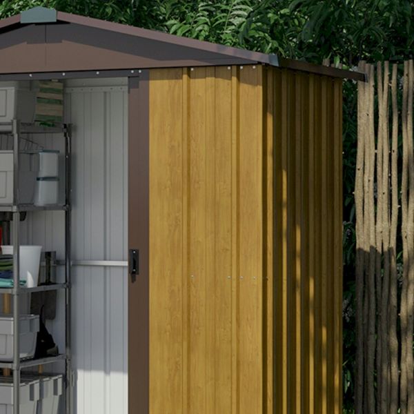 Yardmaster Woodview 65WGY Metal Shed 1.86 x 1.25m