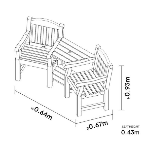 Zest Emily Love Seat