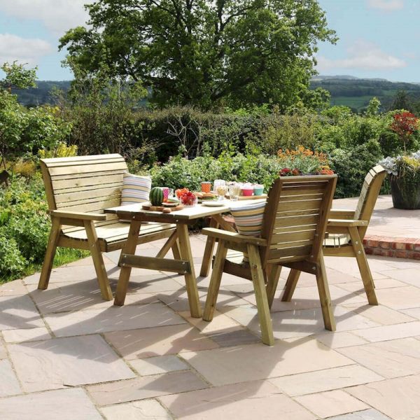 Zest Freya 4-Seater Dining Set