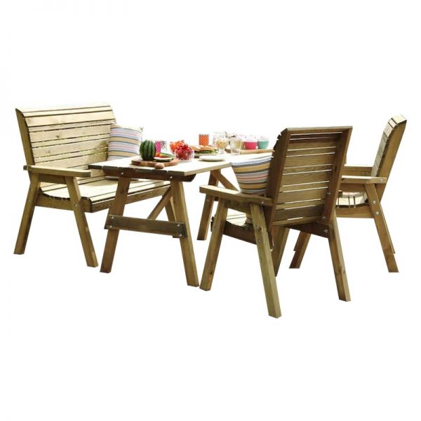 Zest Freya 4-Seater Dining Set