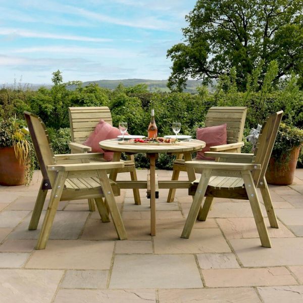 Zest Freya Round Dining Set