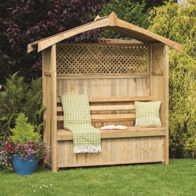 Zest Hampshire Arbour with Storage Box