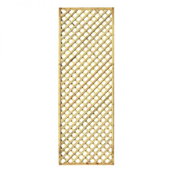 Zest Hillside Diamond Trellis 2ft x 6ft - 3 Pack