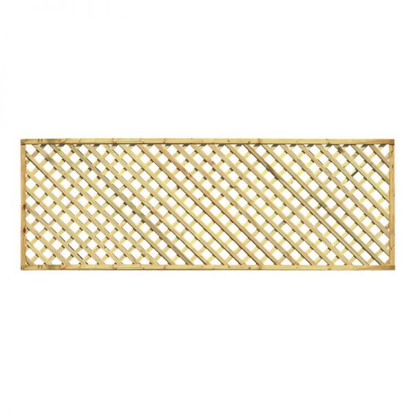 Zest Hillside Diamond Trellis 2ft x 6ft - 3 Pack