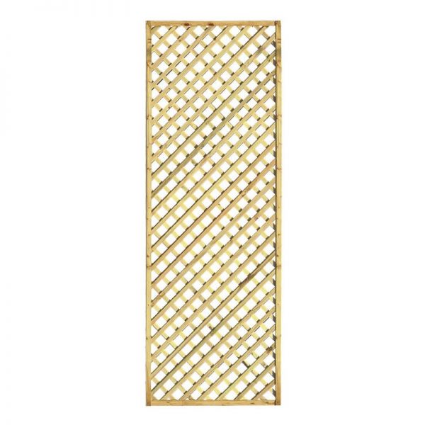 Zest Hillside Diamond Trellis 2ft x 6ft - 3 Pack