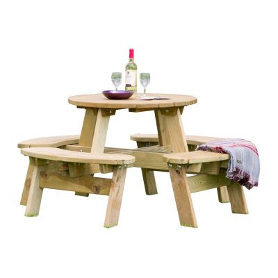 Zest Katie Round Picnic Table