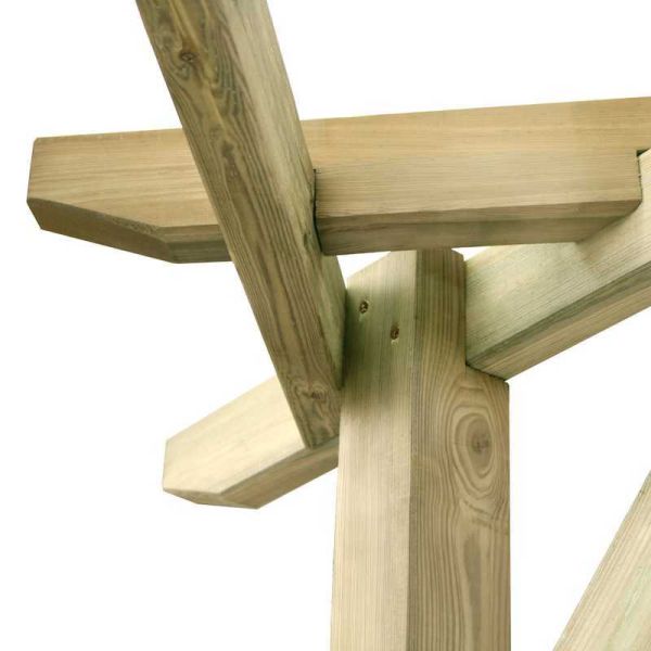 Zest Ludlow Corner Pergola with Back