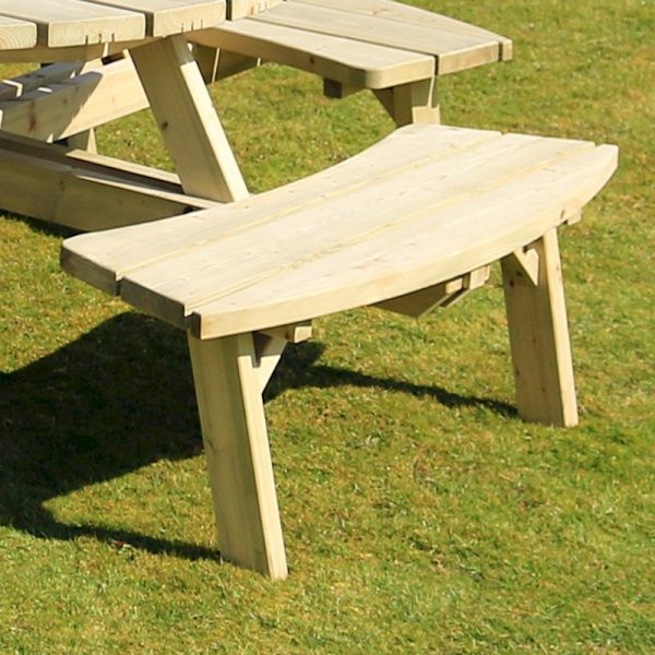 Zest Rose Round Picnic Table