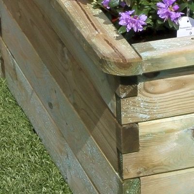 Zest Sleeper Raised Bed - Square - 45cm High