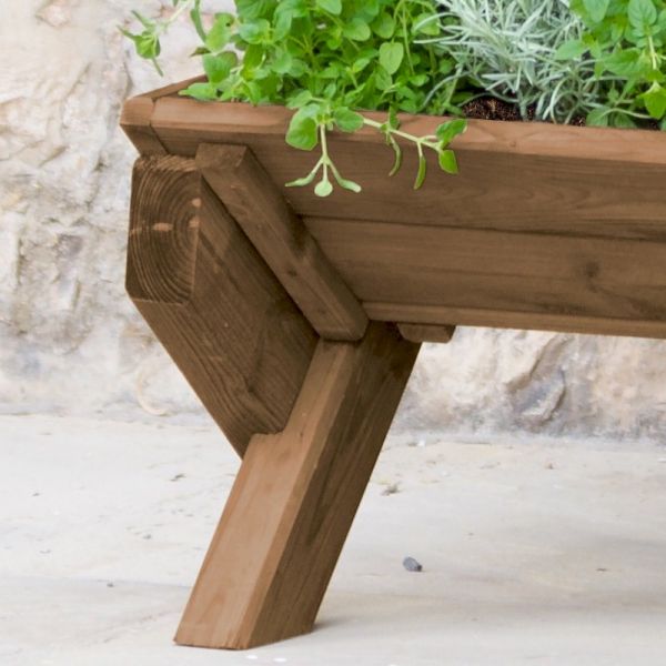 Zest Stepped Herb Planter - Brown