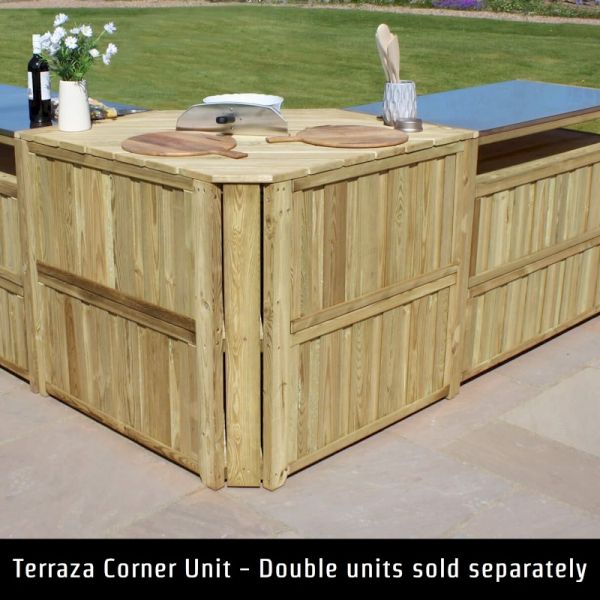 Zest Terraza Outdoor Kitchen - Corner Unit