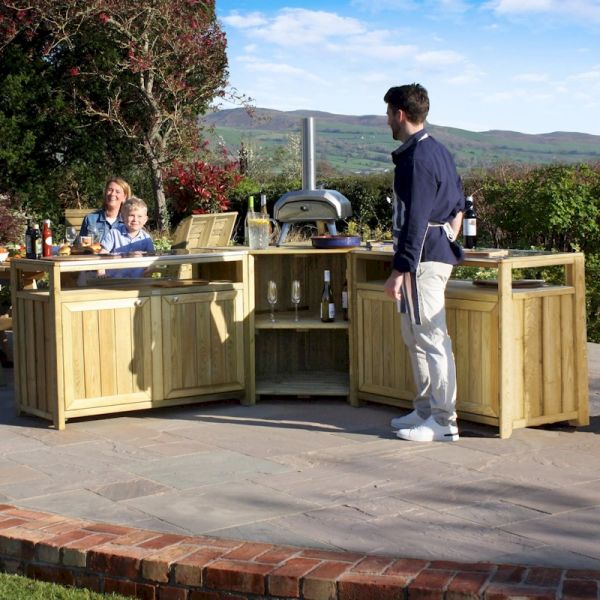 Zest Terraza Outdoor Kitchen Set One Garden