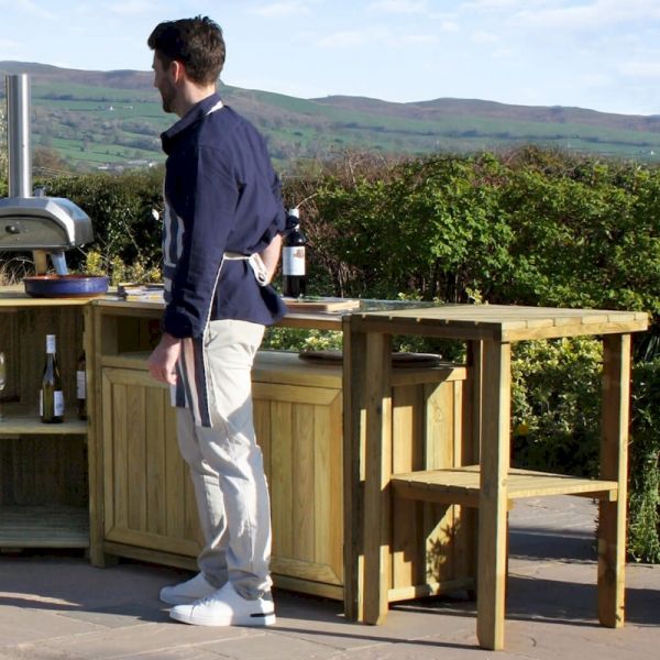 Zest Terraza Outdoor Kitchen - Side Table